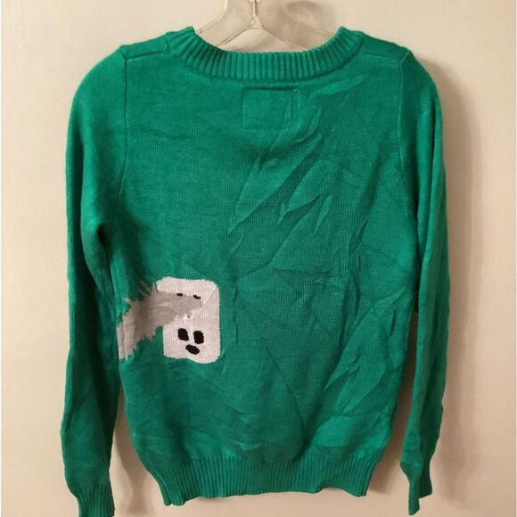 TIPSY ELVES SZ SMALL UGLY CHRISTMAS SWEATER ELECTROCUTED CAT - Picture 5 of 8